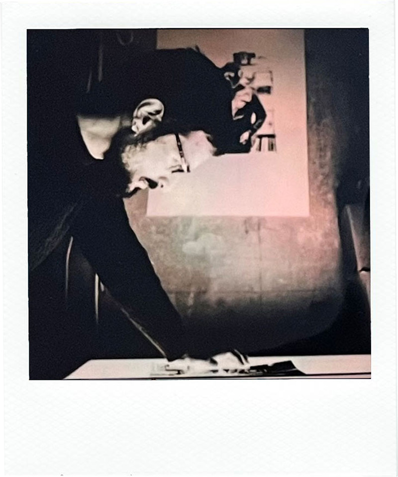 Polaroid portrait of Giulio